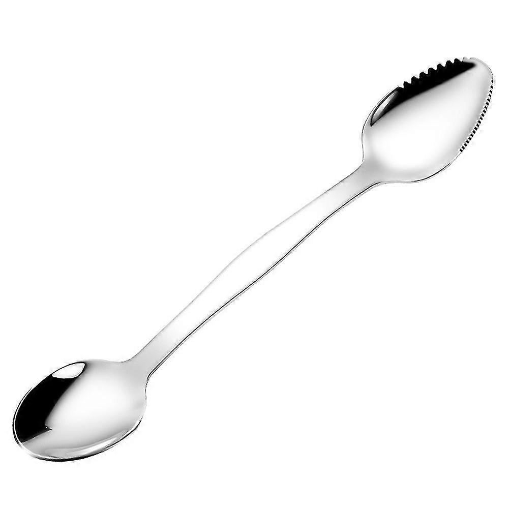 Stainless Steel Grapefruit Scraper Spoon Serrated Sawtooth Edges Long Handle Kitchen3pcs)