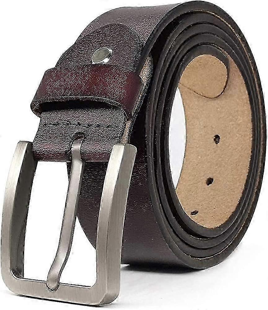 Ceinture en cuir véritable pour hommes sangle réglable à boucle ardillon grande taille grandes ceintures pour hommes