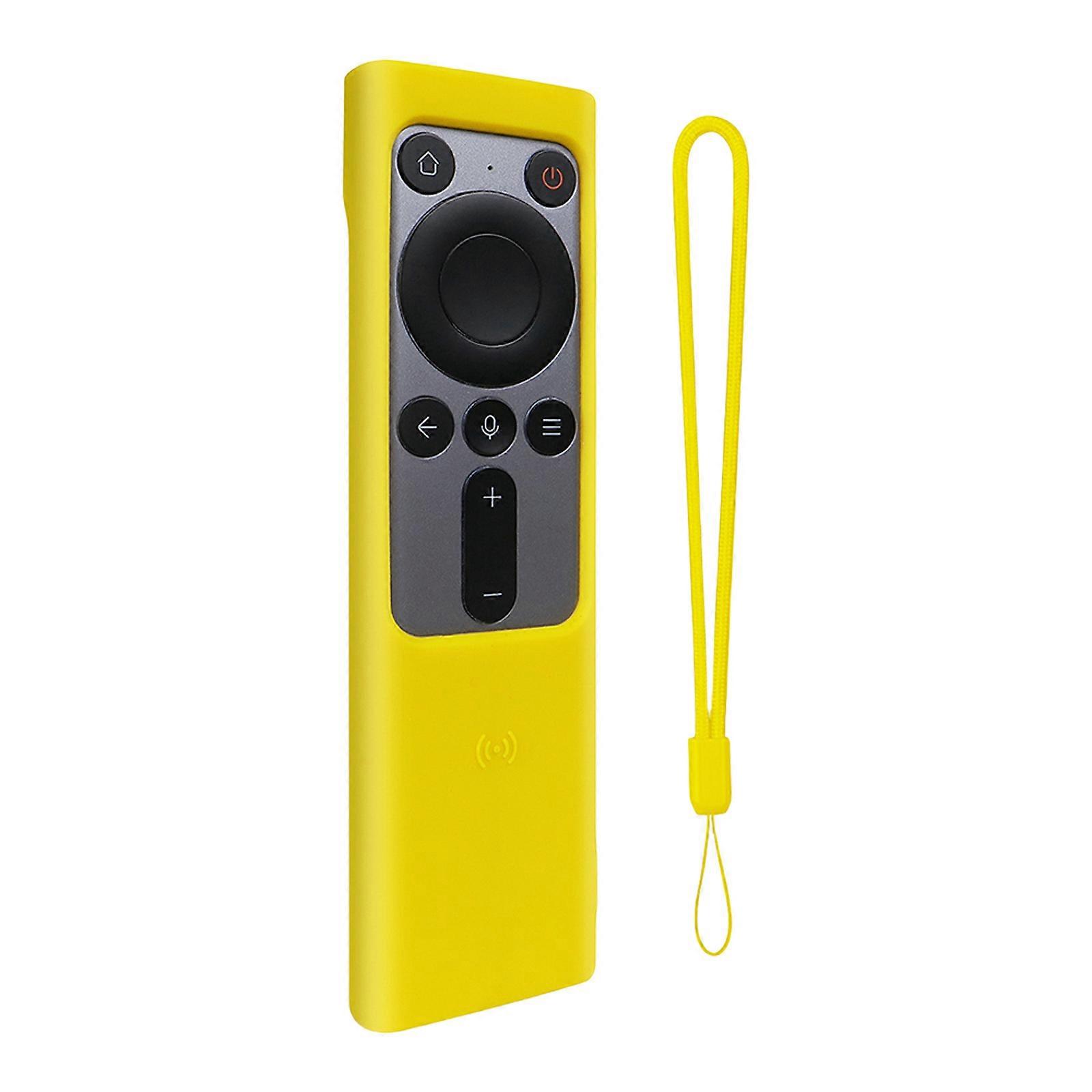 Silicone Protective Case For Lingxi Pointing Remote With AntiSlip Texture Washable Design Perfect Fit Precise Cutout yellow