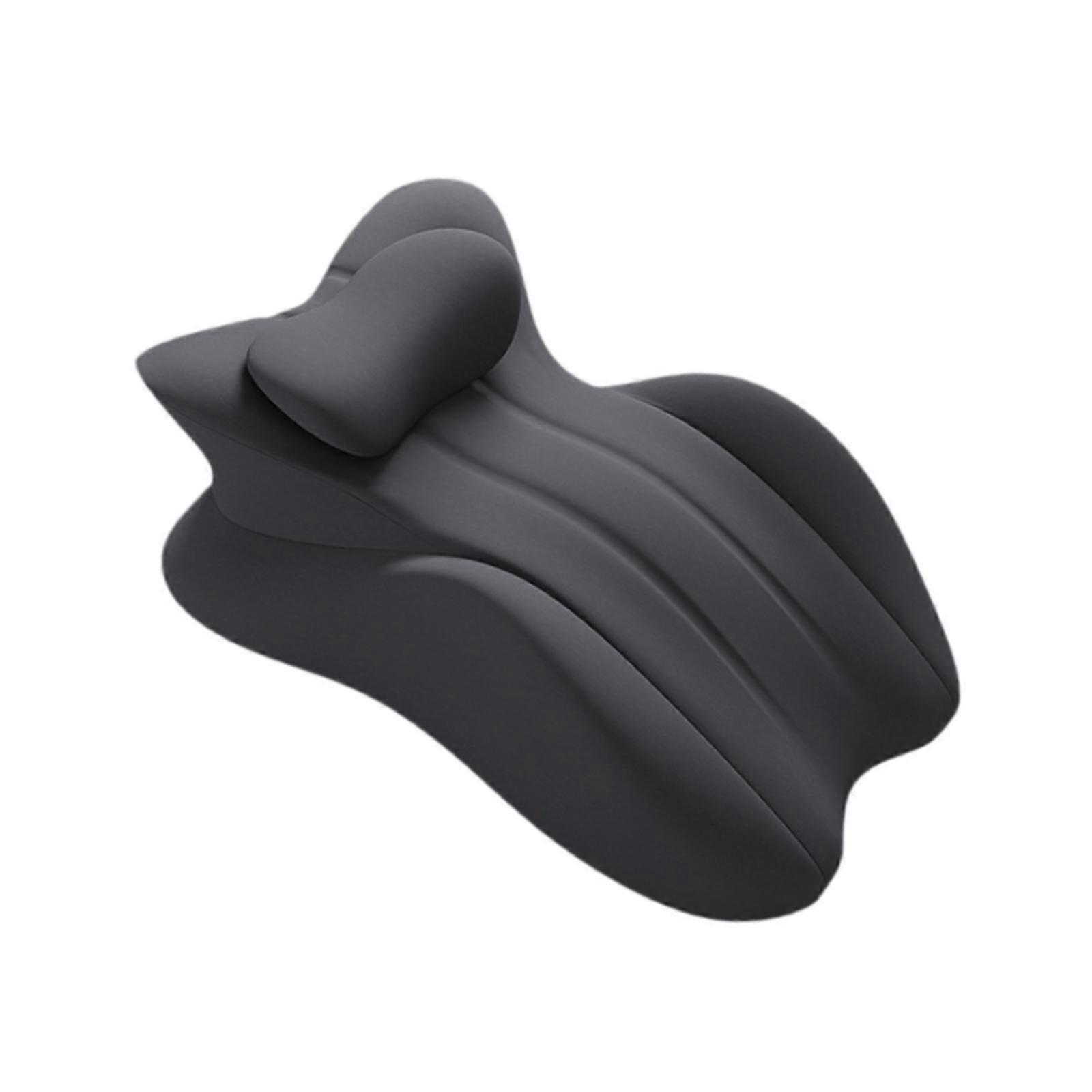 Leisure Leg Pillow Made of Memory Foam for Comfortable Support in Indoor and Home Office Use, Dark Gray Color
