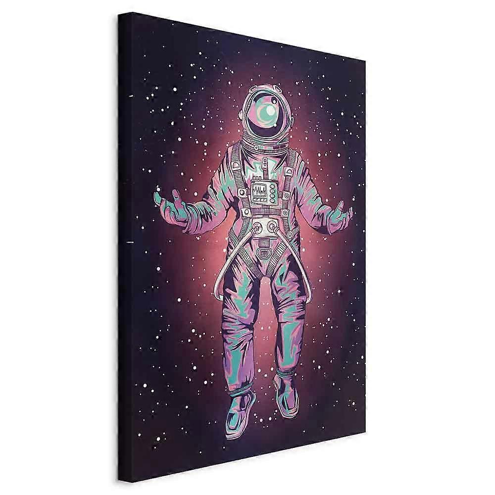 Leinwandbild - Einsamer Reisender (1 Teil) Vertikal