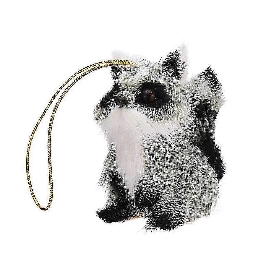 Plush Faux Owl Small 7.5x6cm in Red Bag for Xmas Tree Hanging Decor 2025