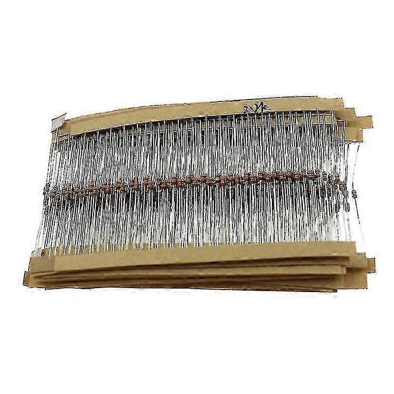 300/600pcs 30 Values 1/6W Resistor Kit with 1k 10k 100k 220 Ohm 1M Resistors Pack
