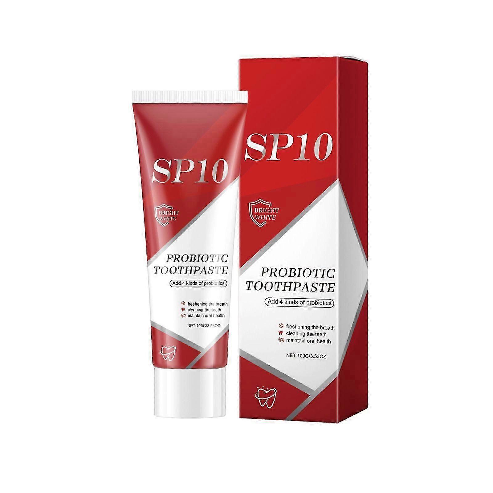 SP 10 Probiotic Toothpaste Whitening Improve Oral Health with Dental Probiotic and Spry Probiotic Toothpaste for a Brighter Tooth