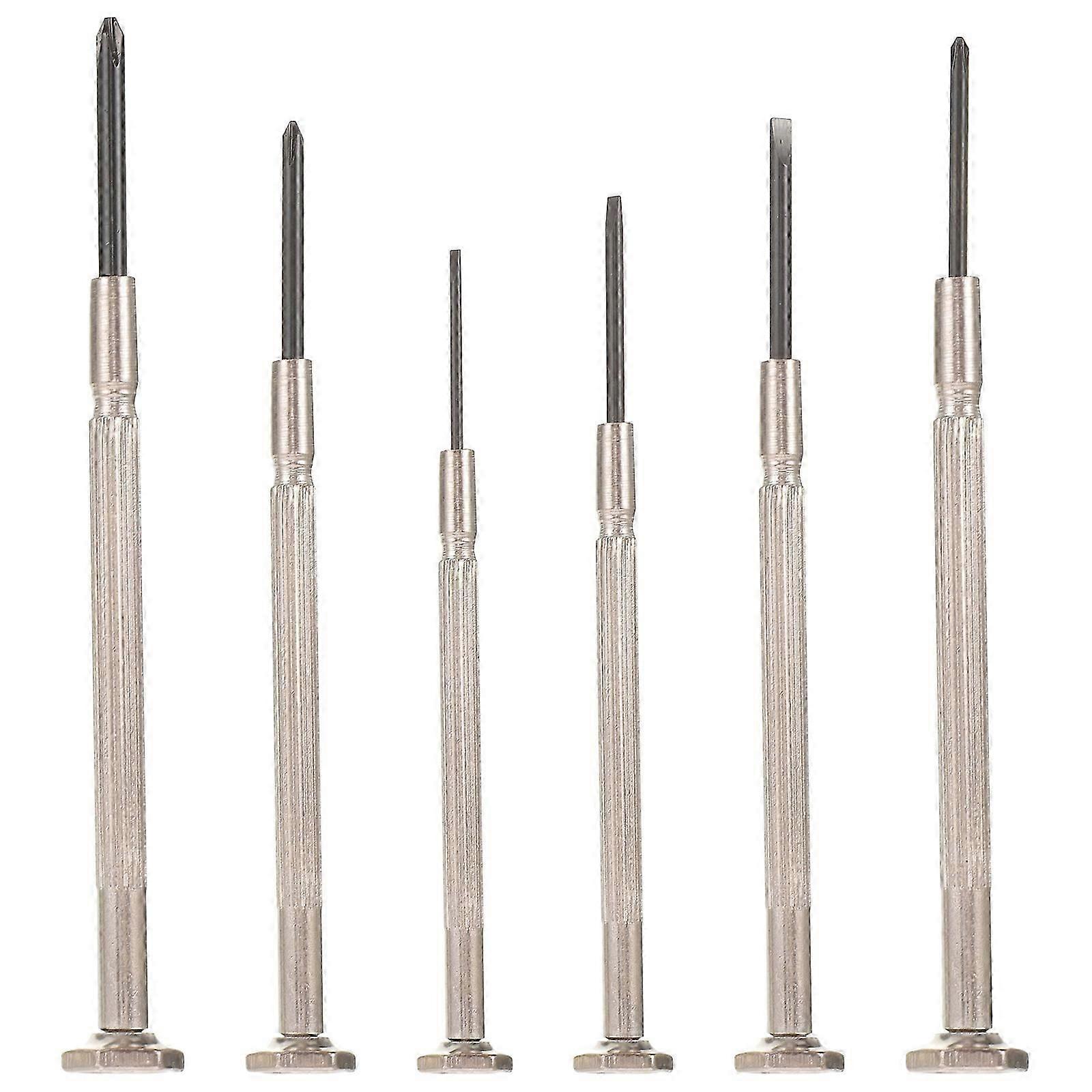 Mini Precision Skruvmejslar Set - 6st för Klocka, Klocka & Elektronik Reparation
