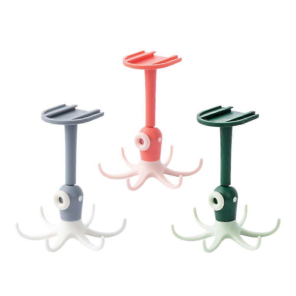 Multi Functional Hook Coat Hanger Hooks 360 Degree Rotation Organizing for Under-Counter Bathroom Supplies 13x11cm 3Pcs