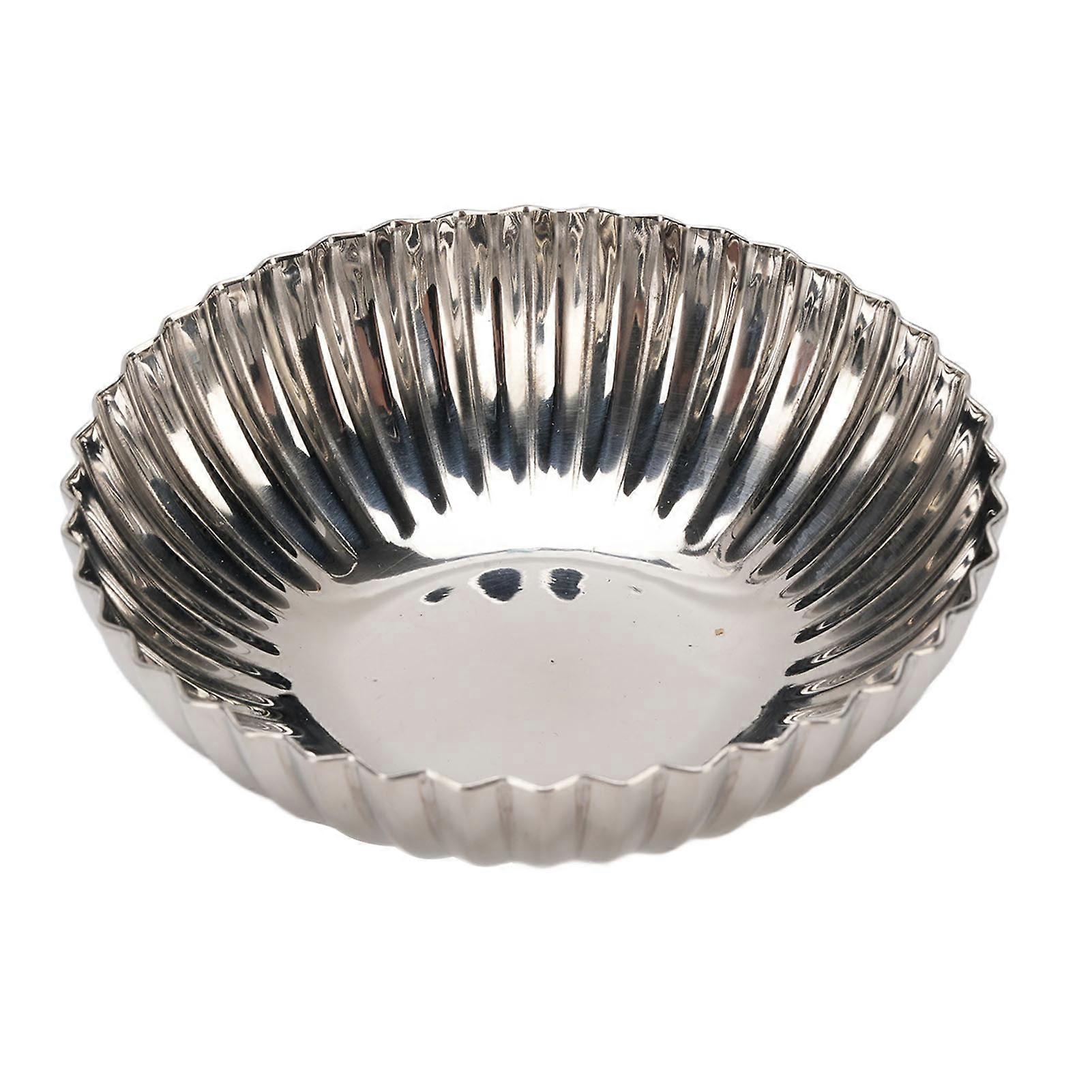 Stainless Steel Reusable Salad Dessert Holder Bowl Container for DIY Ice Cream Yogurt Pudding