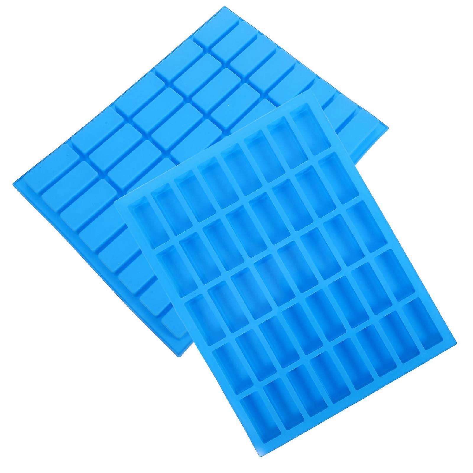 Candy Molds Cookie Caramel Silicone Mold Rectangle Ice Cube Making For Family Gatherings 40 Grids 2Pack