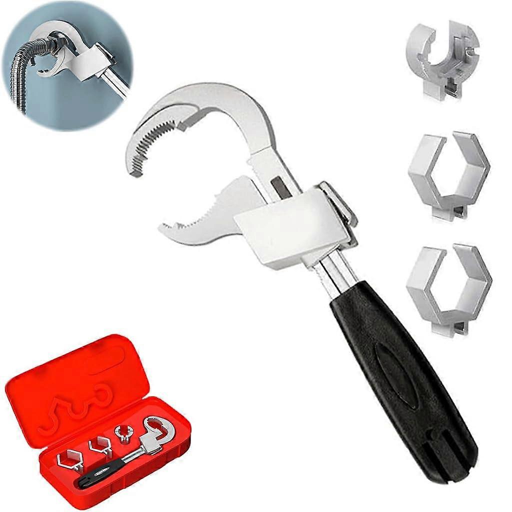 Basin Wrench, Adjustable Jaw, Movable Plate, Plumbing Installation Tool, Bathroom Sink Tool