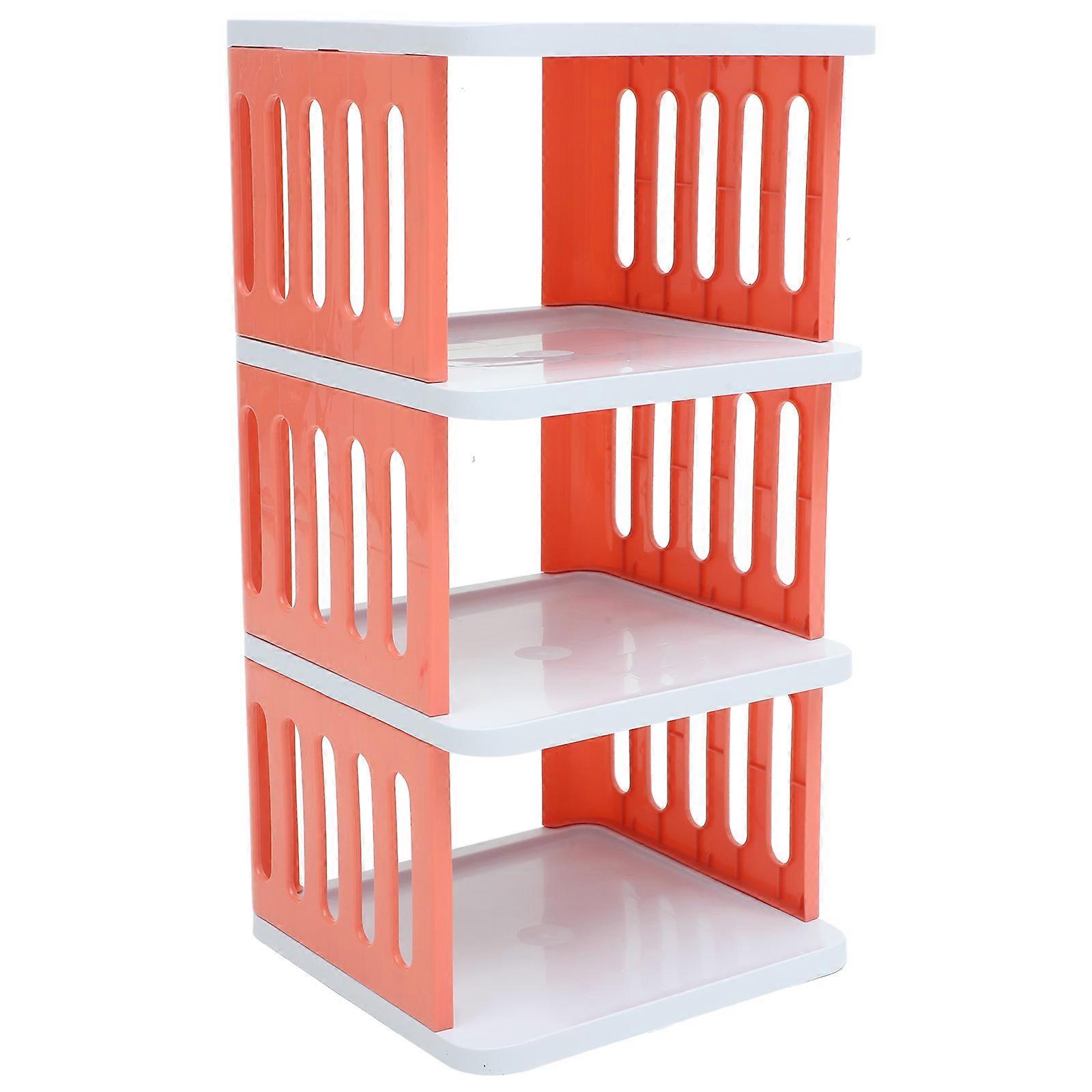 Household Shoe Rack Organizer Multi-Functional Storage Plastic Rectangular Entryway 58.5X27X27CM 1Set