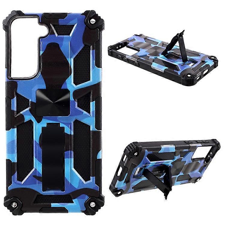 Camouflage Design Hybrid Phone Protective Shell Shock Absorption Compatible For Samsung Galaxy S21 5G