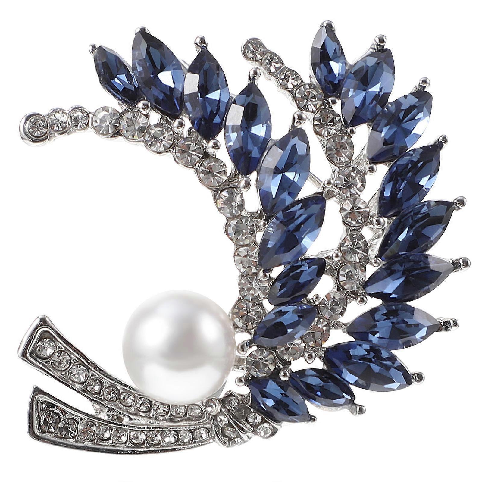 Chic Wheat Shape Lapel Pin Alloy for Decor Elegantly Crafted with Workmanship 1Pc