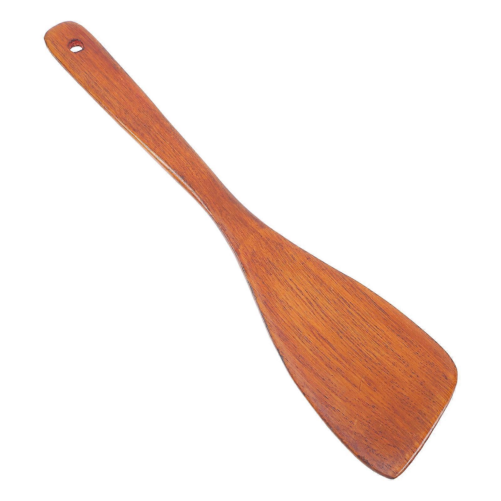 Wooden Spatula Ergonomic Nonstick Kitchen Utensil Multi Functional Pancake Turner for Frying Stirring and Flipping
