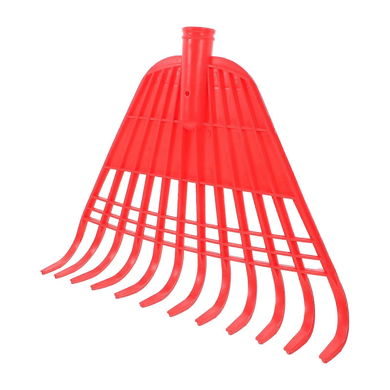 Lawn Tools Shrub Leaf Rake Head For Farm Work Red 43.00X34.00X9.00CM Leaf Clearing 1Pack