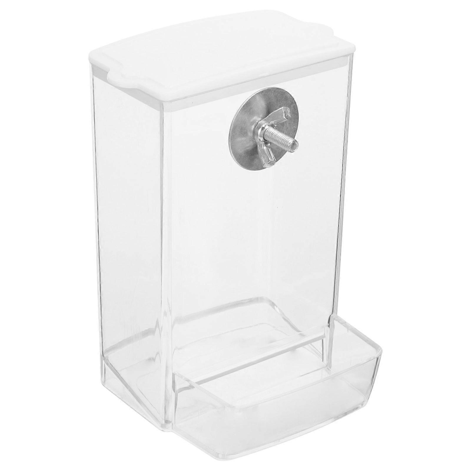 Bird Cage Feeding Device Parrot Feeder Accessories No Mess Bird Feeder 1Set