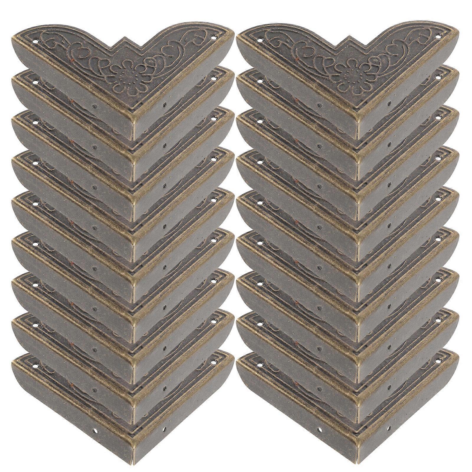 Box Protective Guards Iron Corner Furniture Decorative Guards present Box Square 4.40X4.40X0.90CM 20Set