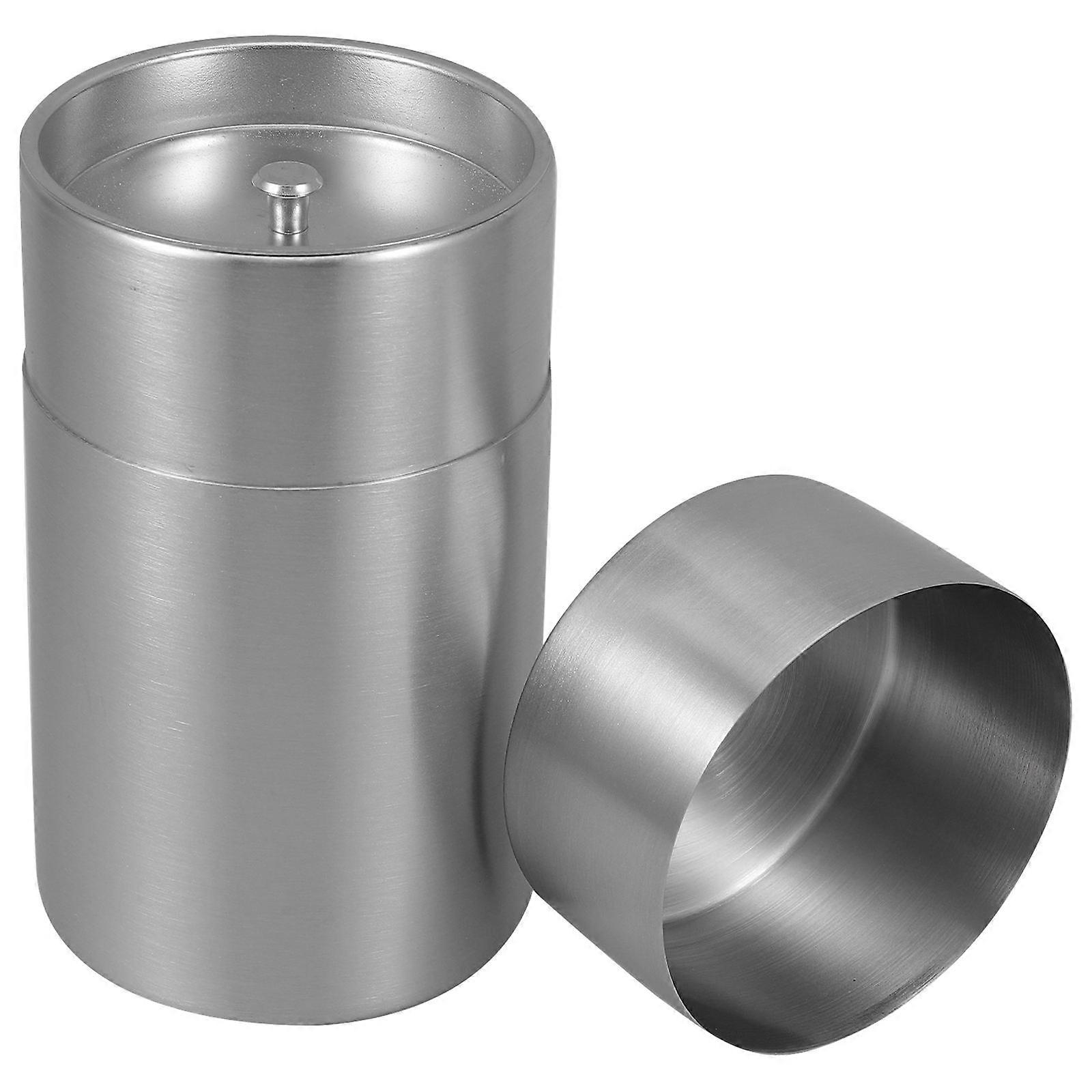 Canisters For Kitchen Counter Home Storage Double-Lid Simple Shape Preservation Food Storage 1Pcs