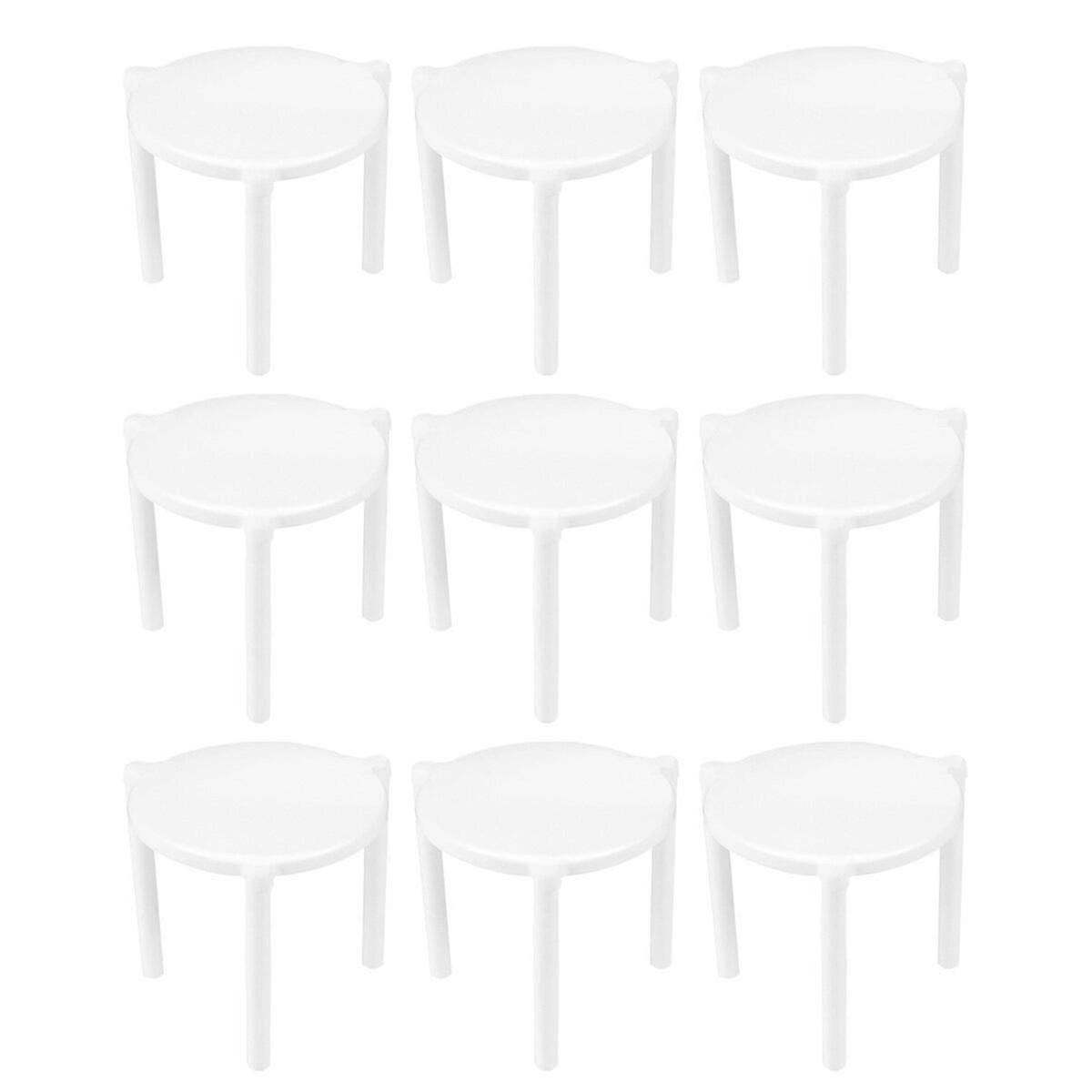 100pcs Pizza Saver Stand White Plastic Tripod Stack for Restaurant Container