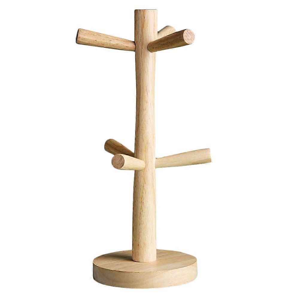 1pc  Upside Down Cup Drainer Cup Draining Stand Wood Practical Cup Rack (Wood)