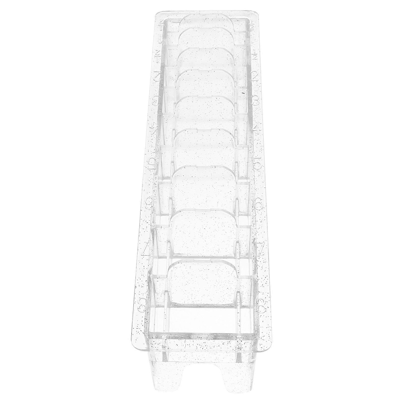 Hair Clipper Guard Holder Storage Box – 10 Grids Organizer for Barber & Hairdresser Accessories, Keeps Guide Combs Neat and Accessible
