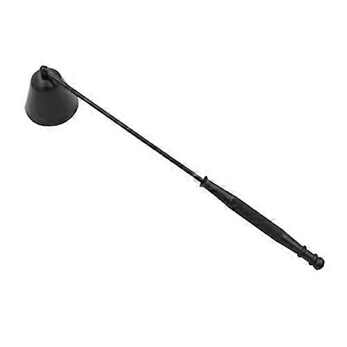 Bell Shaped Candle Snuffer With Long Handle, Durable Metal Construction, Easy Operation, Black Finish