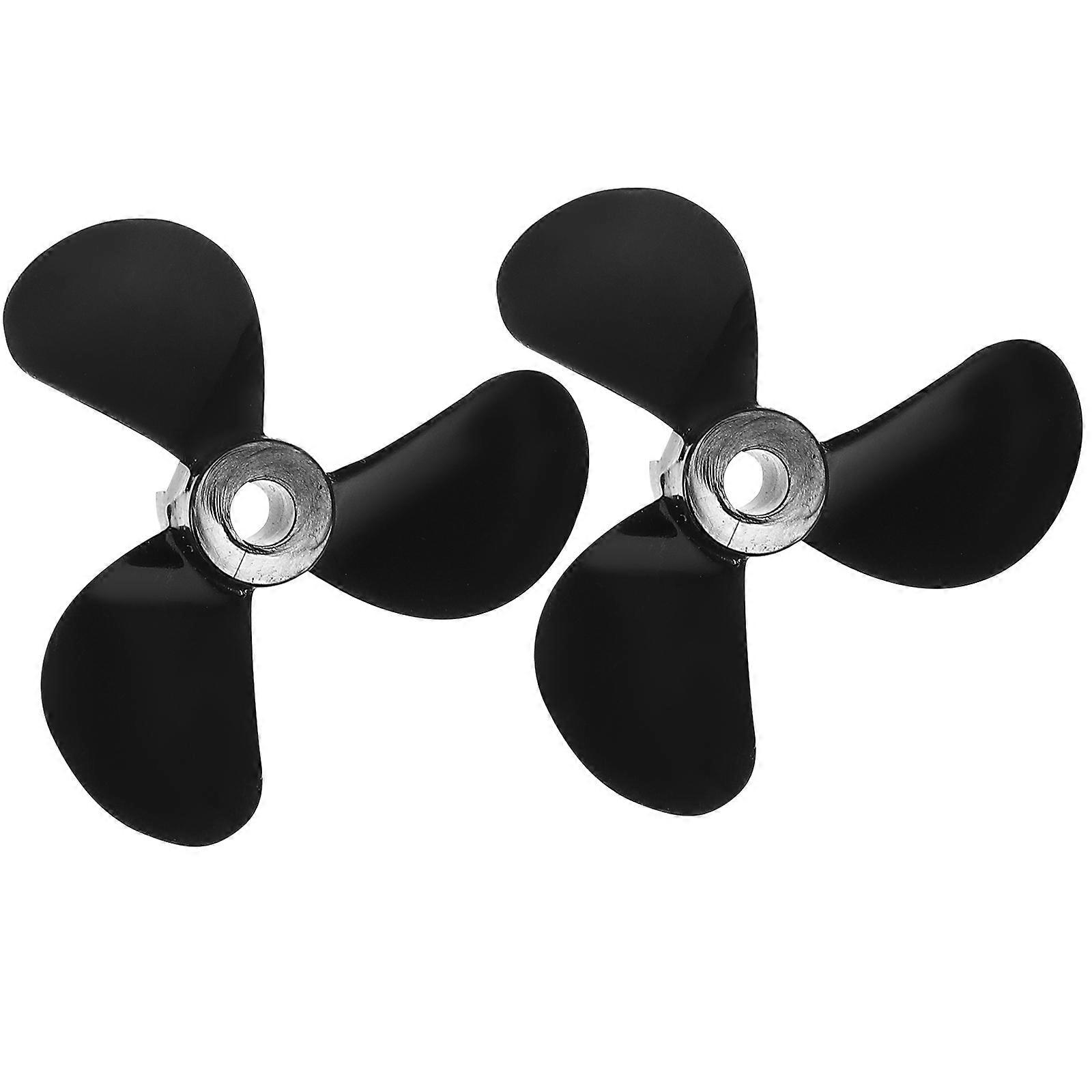 Boat Part Propellers for Remote Control Boats Enhanced Performance Black 1Pair
