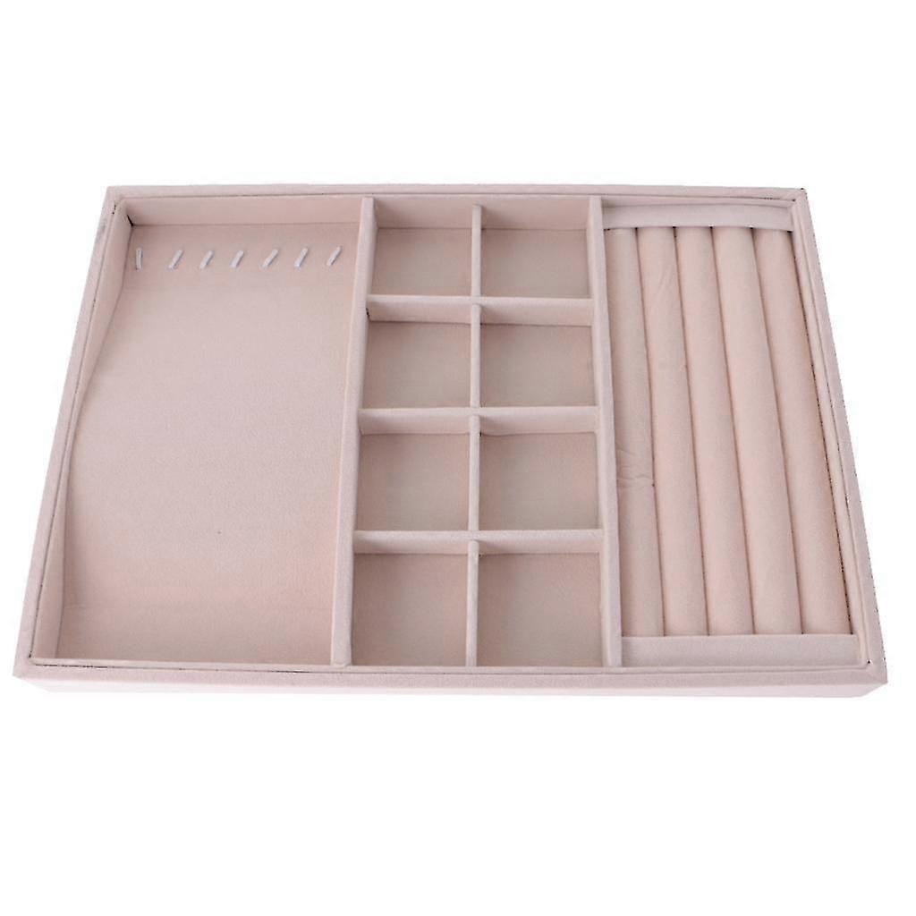 Ring Ohrringe Halskette Schmuck Display Organizer Box Tablett Vitrinenhalter Dreizweck Tablett