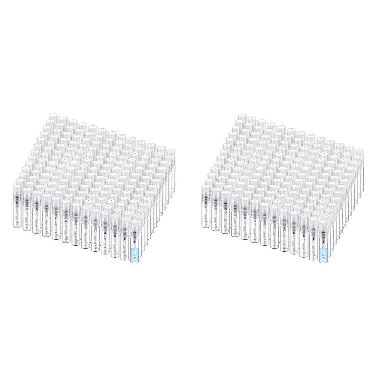 200 Pcs Mini Bottles Clear Plastic Perfume Bottles Refillable