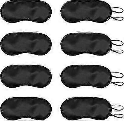 8 Pices Masque de Sommeil, Masque de Nuit Blindfold, Masque Yeux Doux pour Dormir, pour Voyage, la Pause Djeuner, dans L'avion