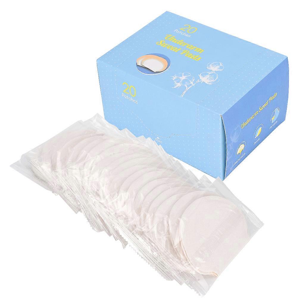 40 Pack Disposable Sweat Pads for Adults, Absorbent Sweat