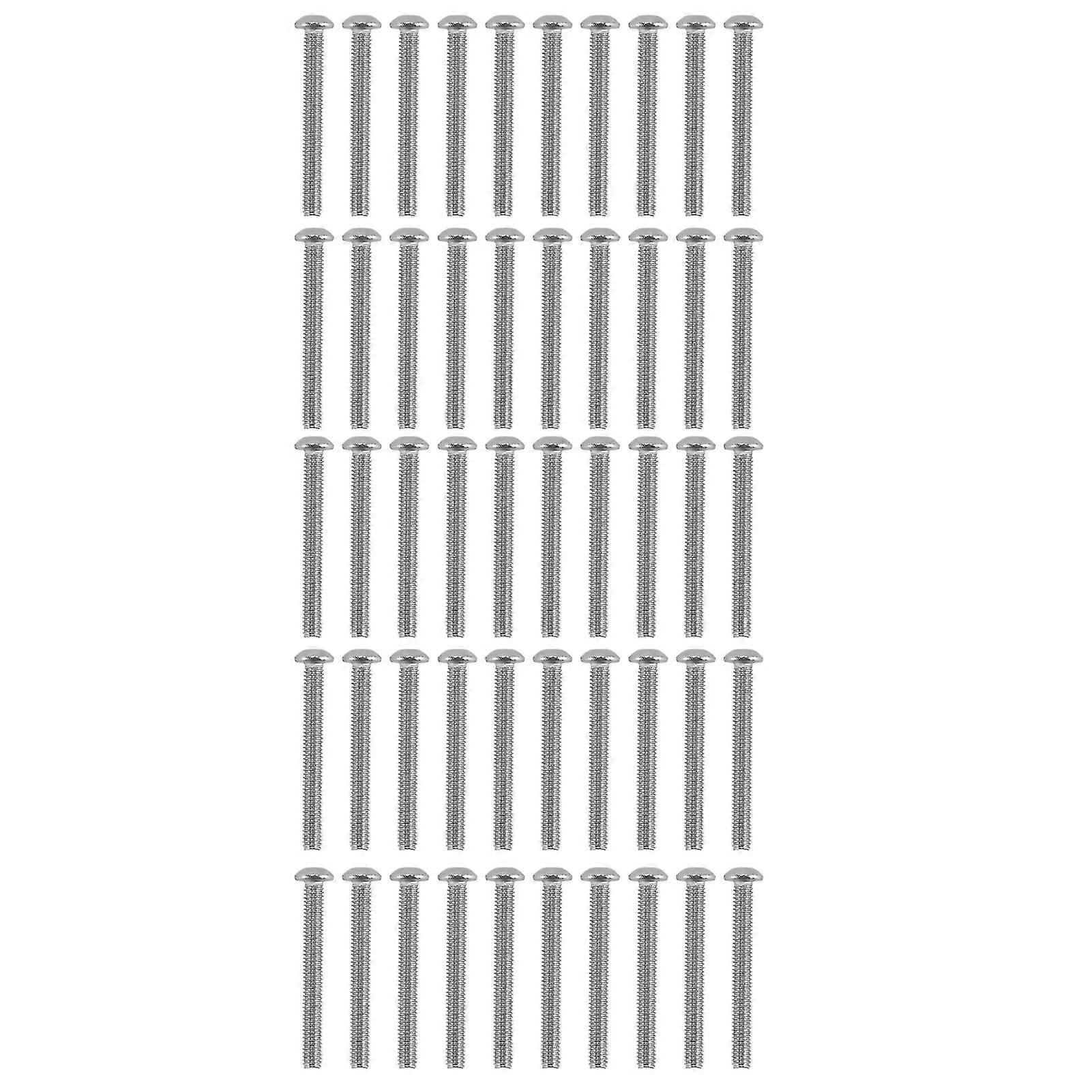 50Pcs Button Head Socket Caps Screws Galvanized Steel M4 Suitable for Various Electronics and Instruments Applications