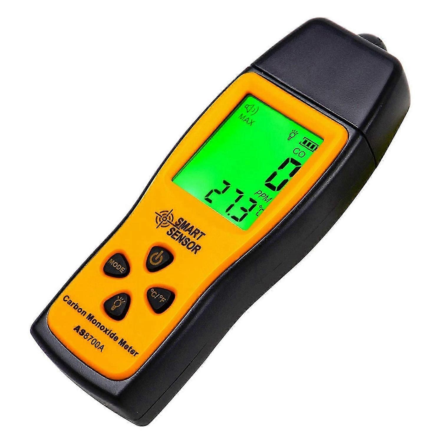Handheld Carbon Monoxide Meter, 80Db Light CO Leak Detector, Portable Handheld CO Detector, CO Gas A