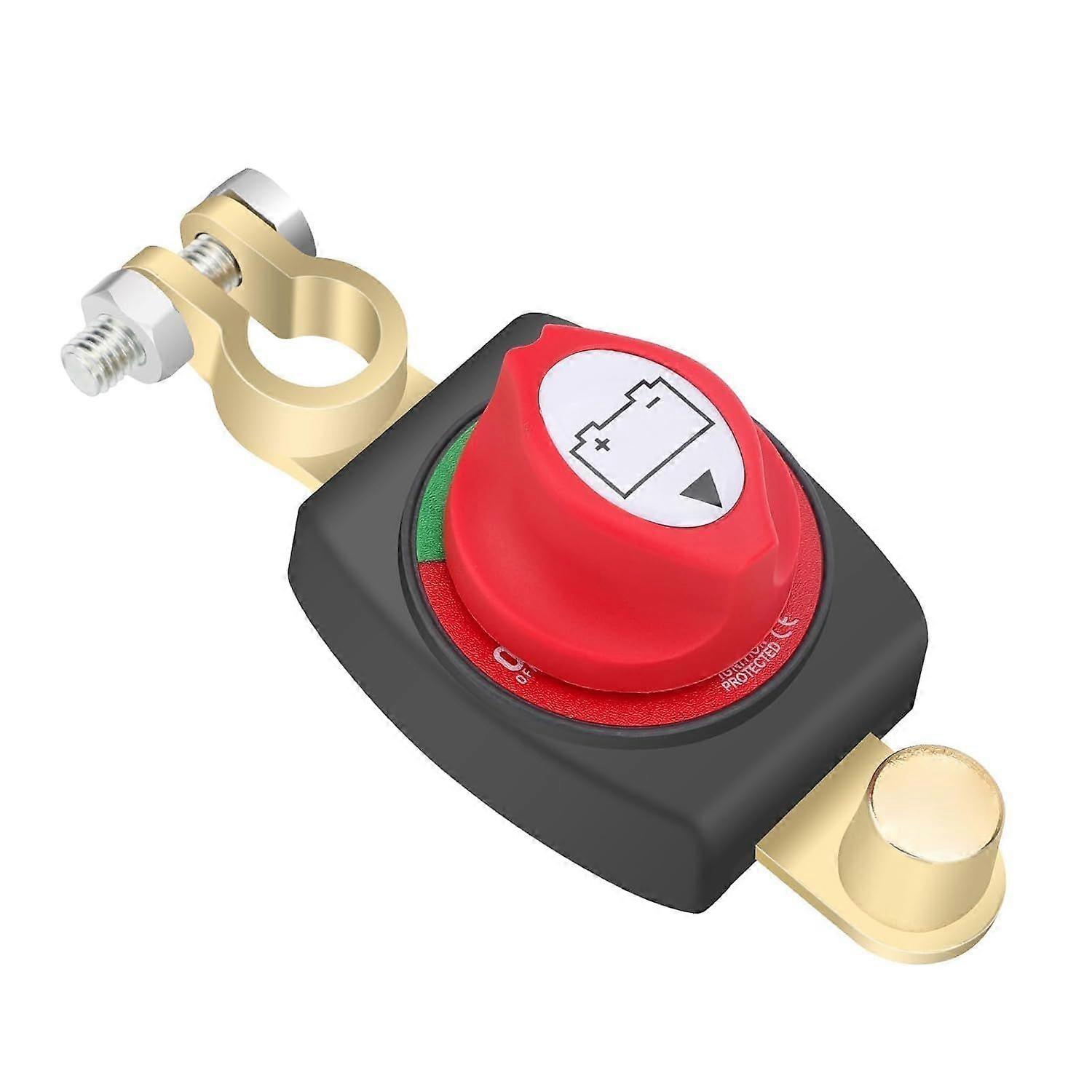 Post Battery Disconnect Switch - 12-24 V Top Post Battery Power Cut Master Switch Disconnect Isolator for Car/Vehicle/ RV/Boat