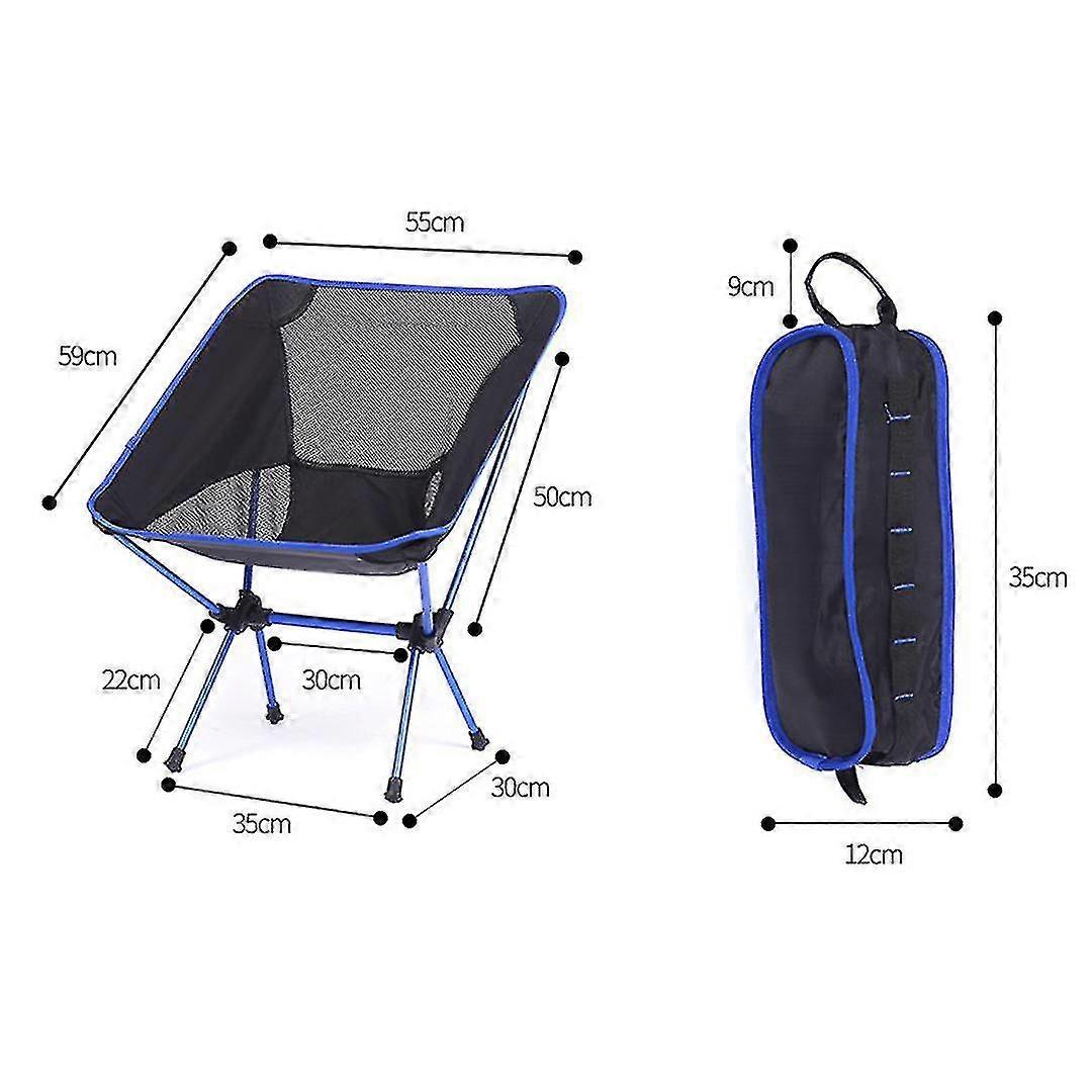 ポータブル折りたたみ式キャンプチェアハイキング、バーベキュー、ピクニック、ビーチ、屋外用キャリーバッグ付き超軽量コンパクトフィッシングチェア、最大荷重150kg