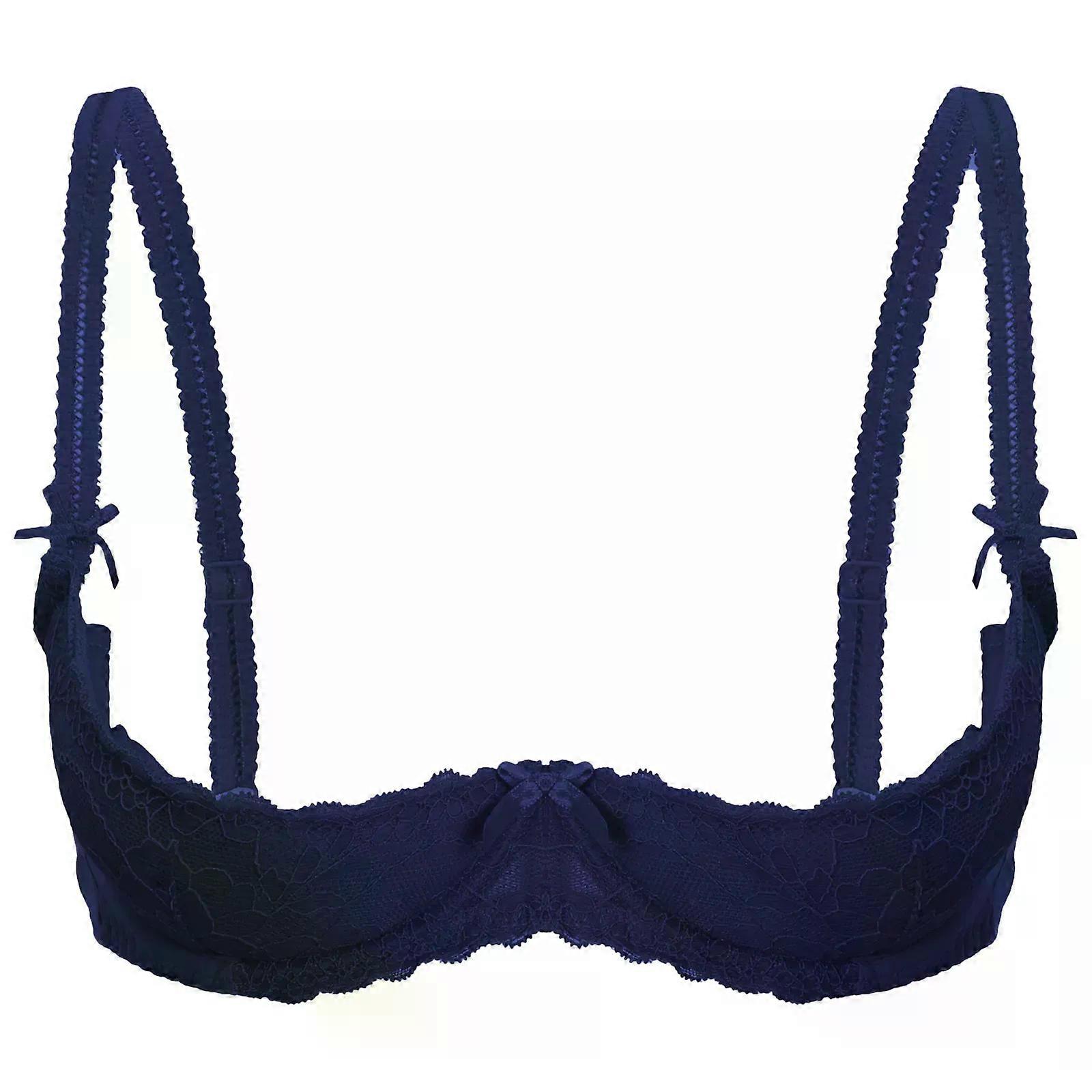 المرأة مثير كأس مفتوح مكشوفة الحلمة حمالة صدر دفع أعلى Underwire الملابس الداخلية أعلى قابل للتعديل حزام الدانتيل مبطن حمالة صدر الملابس الداخلية ملابس نوم