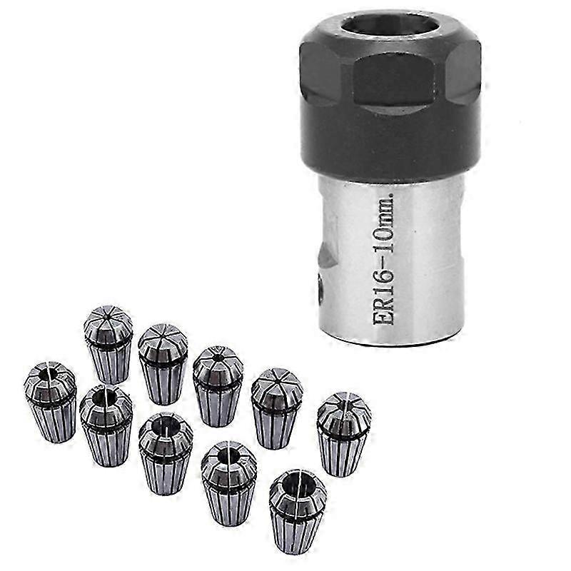 10PCS Spring Collet ER16 Collet Chuck Motor Shaft Extension Rod Spindle Collet Lathe Tools Holder InEdition 0701