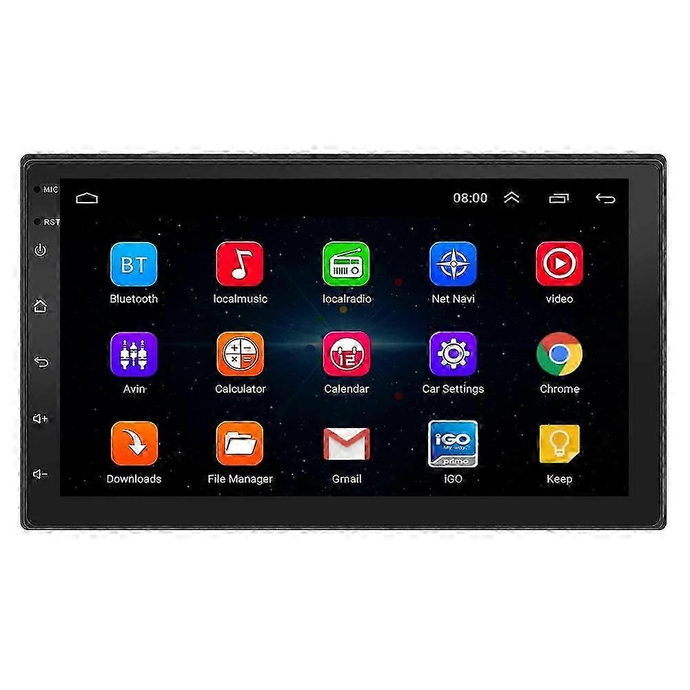 7インチ2 DINカーラジオ受信機、Android 10.1システム、WiFi、GPS、FM、屋外車両用パーソナルアクセサリー付き