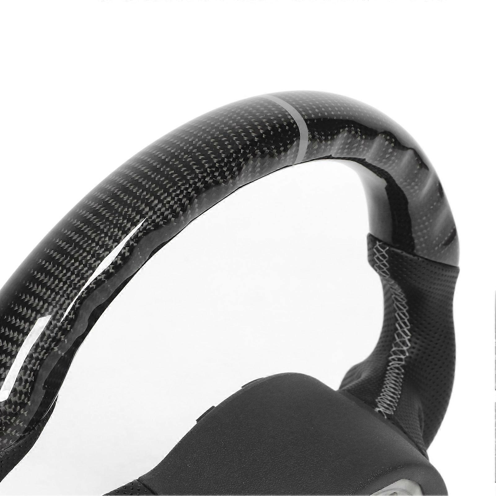 Kohlefaser LED Display Schaltleuchten Lenkrad Wildleder Rote Nähte Fit für MK6 R MK5 6R GLI MK6