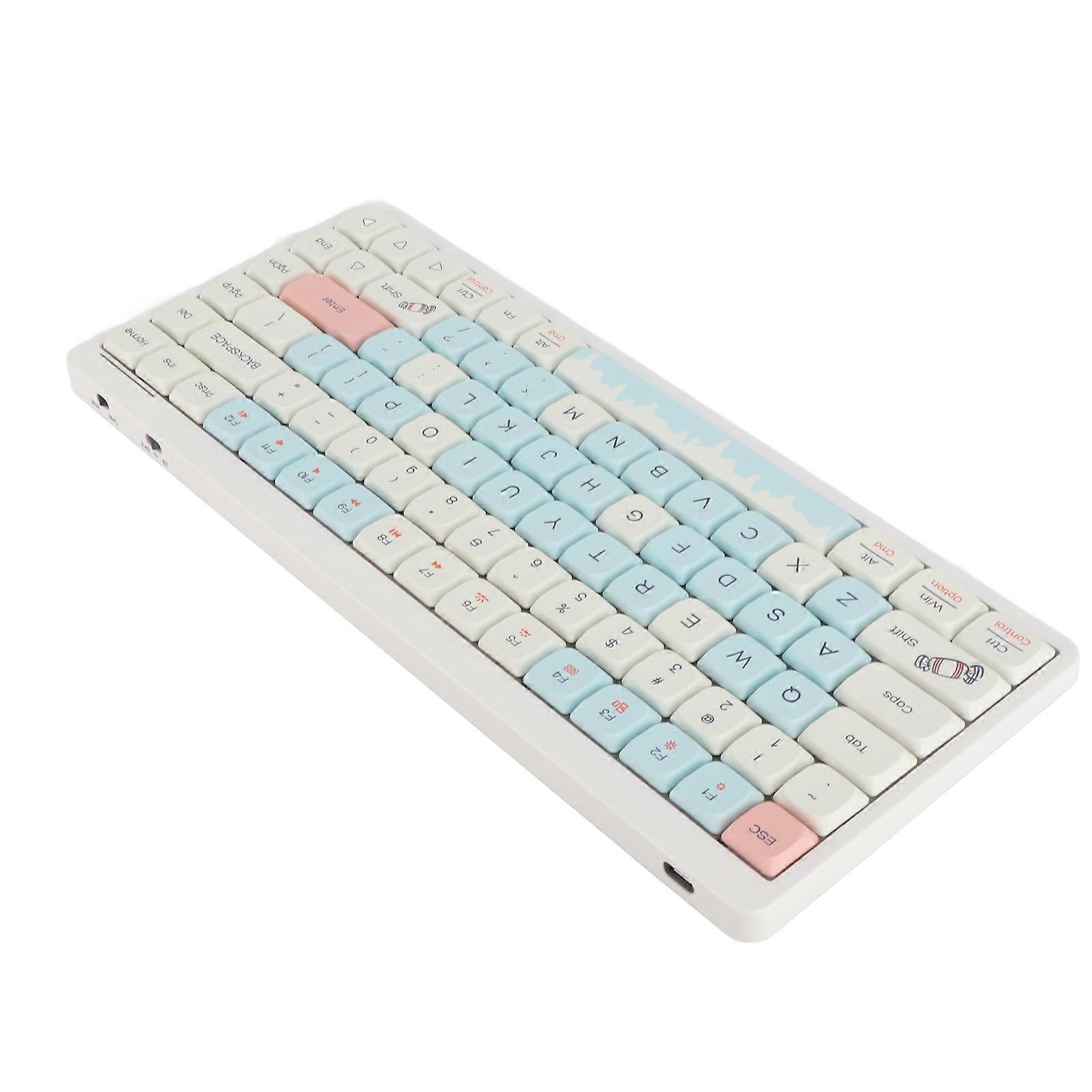 84 Key Bluetooth Keyboard 3 Mode 2.4G Wireless Bluetooth Gaming Mechanical Keyboard Wired Type C for Win