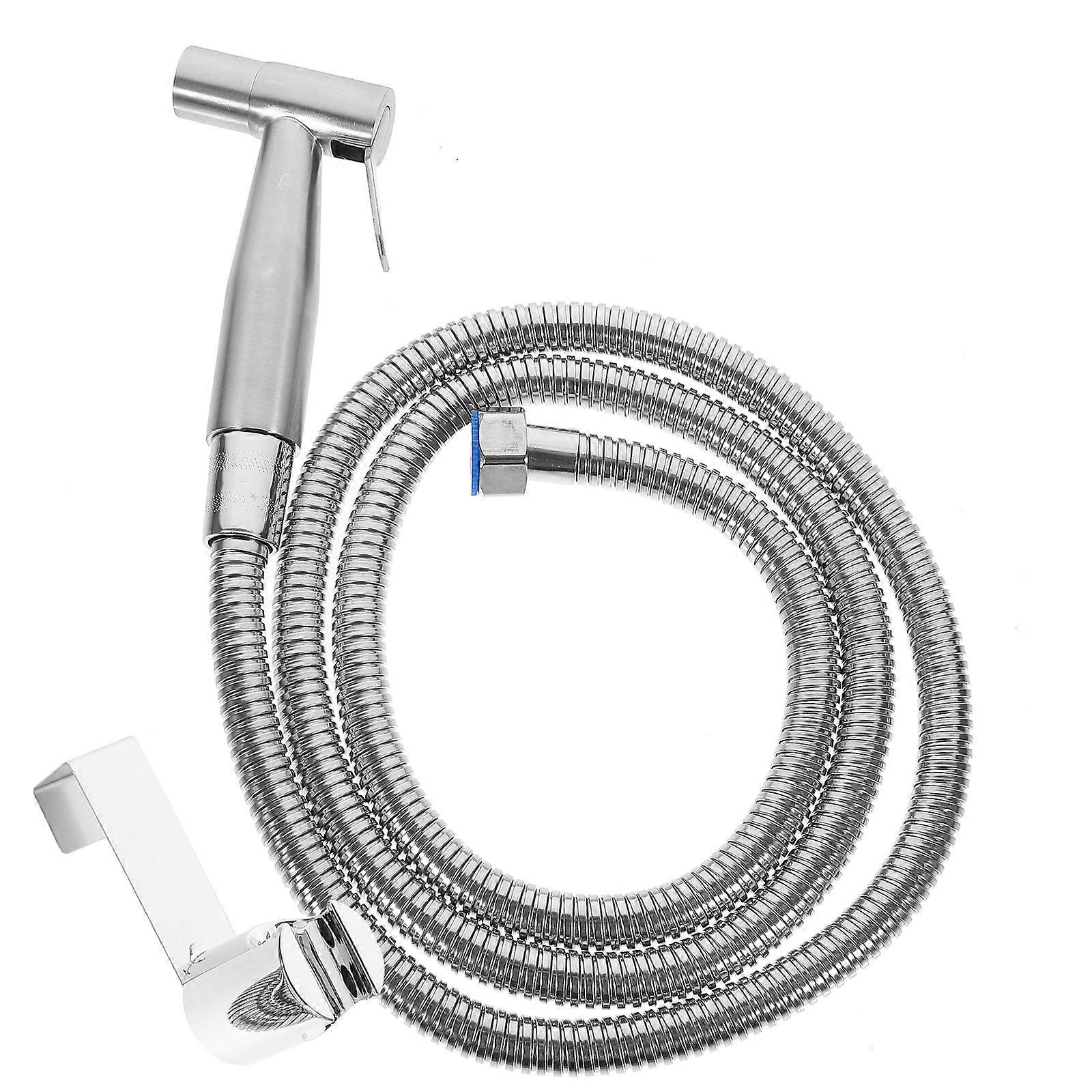 Stainless Steel Bidet Sprayer Kit with Silver Finish for Home Use Durable and Rust Proof 1 Set
