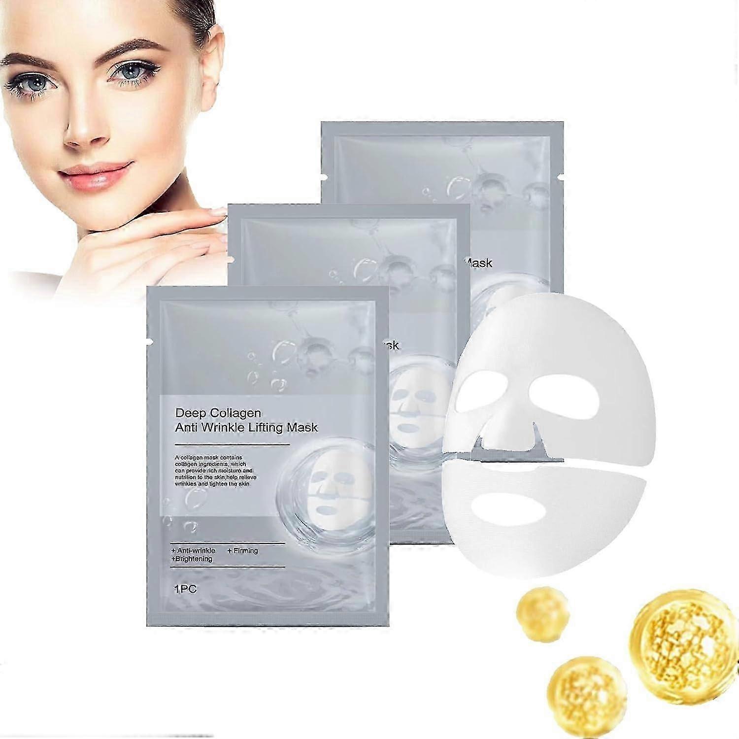 Collagen Mask, Deep Collagen Anti-Wrinkle Mask, Deep Bio-Collagen Mask, Moisturizing Mask for All Sk