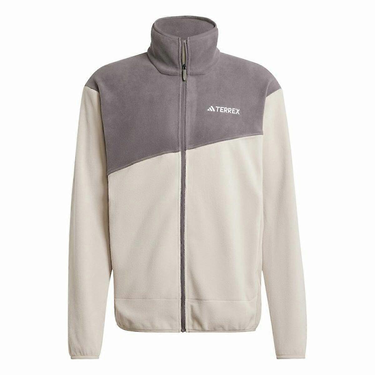 Fleece Lining Adidas Terrex Multi Full Zip Fleece Beige Men