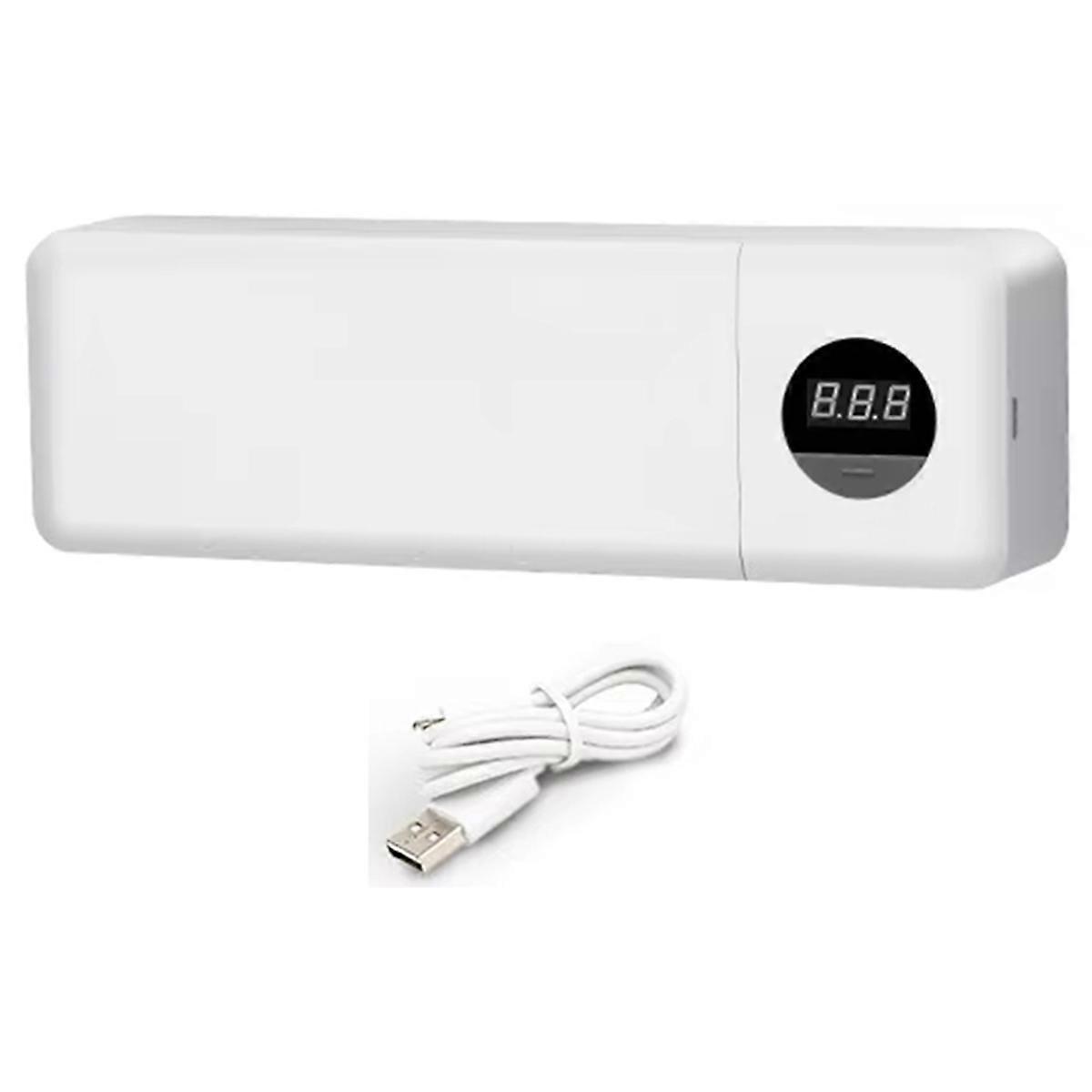 UVC Wall-Mounted Toothbrush Sterilizer and Holder Toothbrush Cleaner Toothbrush Holder with 4 Tooth