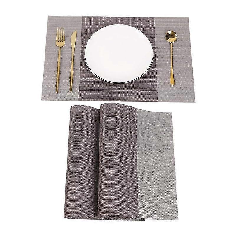 Tischsets Nordic Color Matching Brown Creative Easily Cleanable Place Mats for Home Hotel Restaurant Coasters