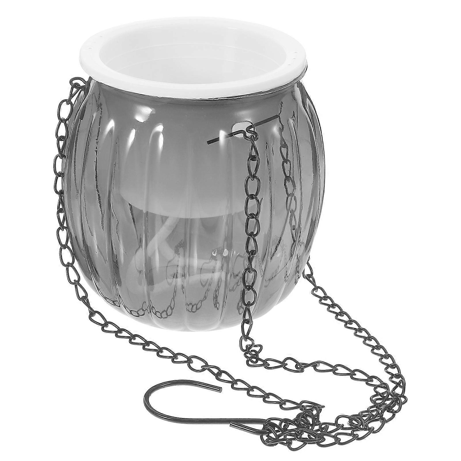 Self Watering Hanging Planter Plant Decoration Transparent Grey 11X11CM Thickened Design 1 Set