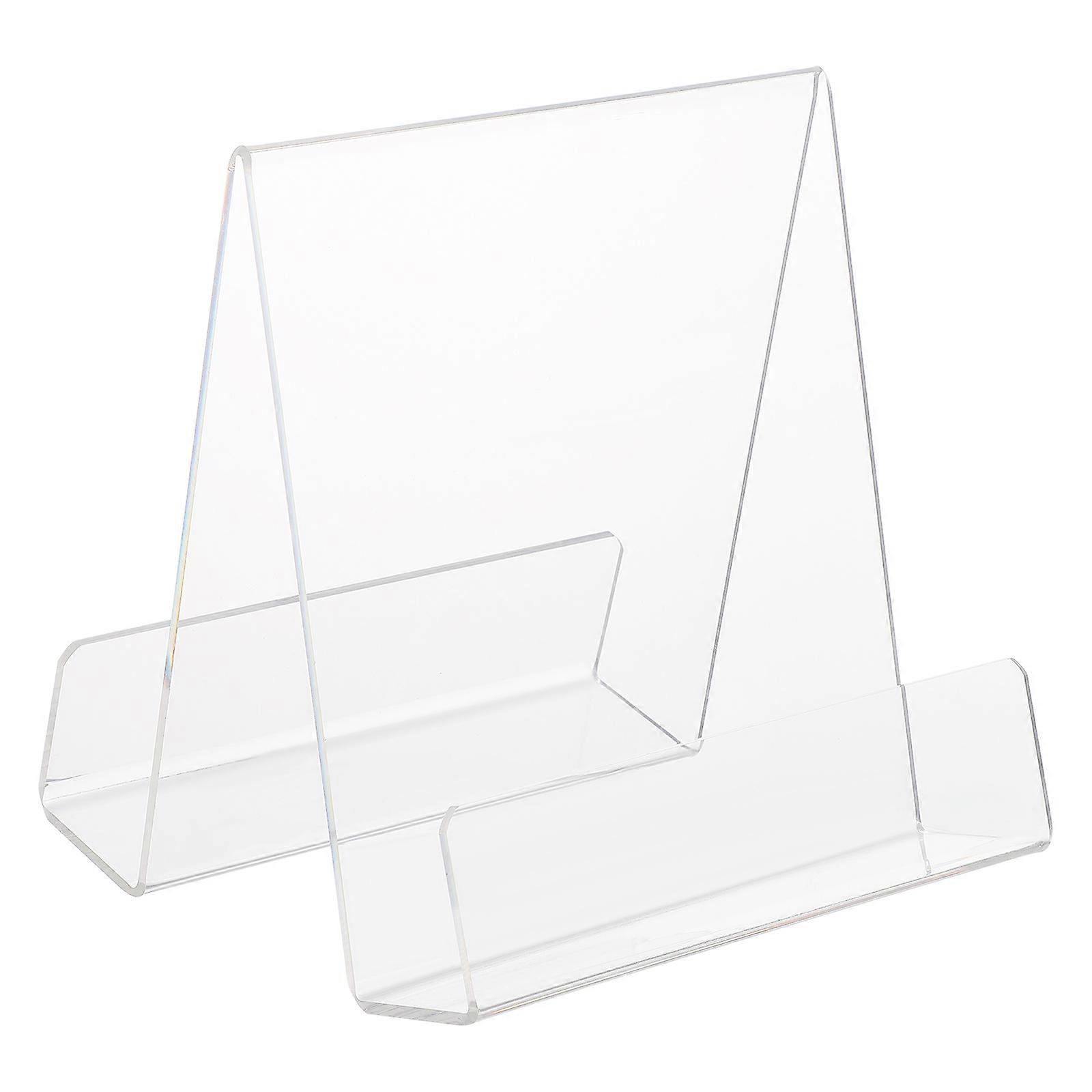 Transparent Acrylic Book Rack for Practical Use with 1Pcs Display Stand