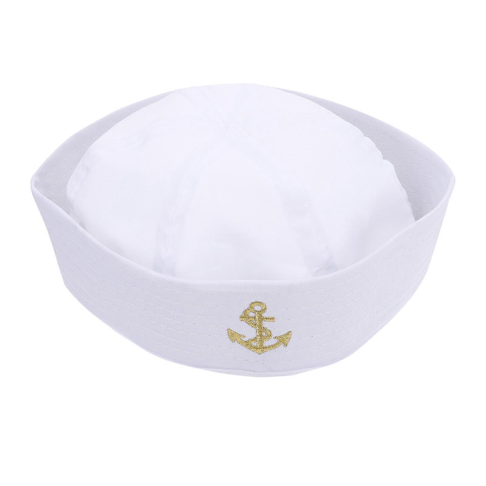 Sailor Captains Hat Curled Sailor Hat For Bachelorette Party 7.1×7.1×2.8in 1Set