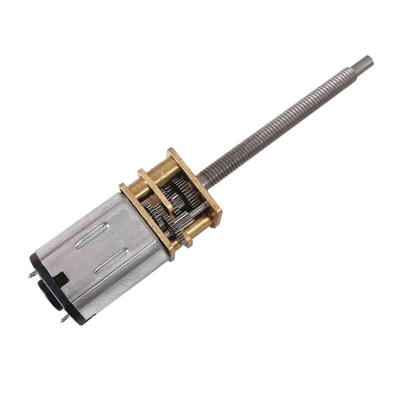 Schrittmotor GA12-N20-M3*34 Micro Gear Motor DC 3V 6V 12V with Metal Gear and Extended Threaded Shaft, Size 60, 12V Color