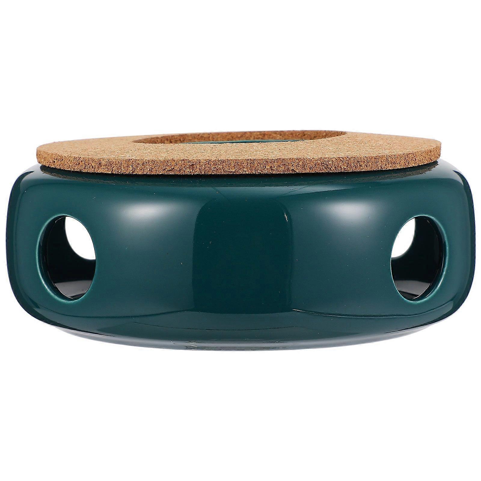 1Pc Ceramic Teapot Warmer Teapot Heating Base Tea Heater for Home Office