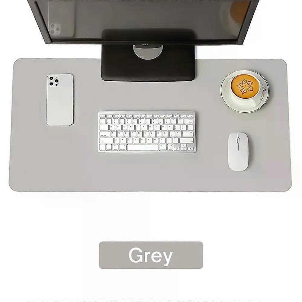 Office 1pc Large Size Office Desk Protector Mat 23.62x11.81in PU Leather Waterproof MousePad Desktop Keyboard Desk Pad Gaming Mousepad